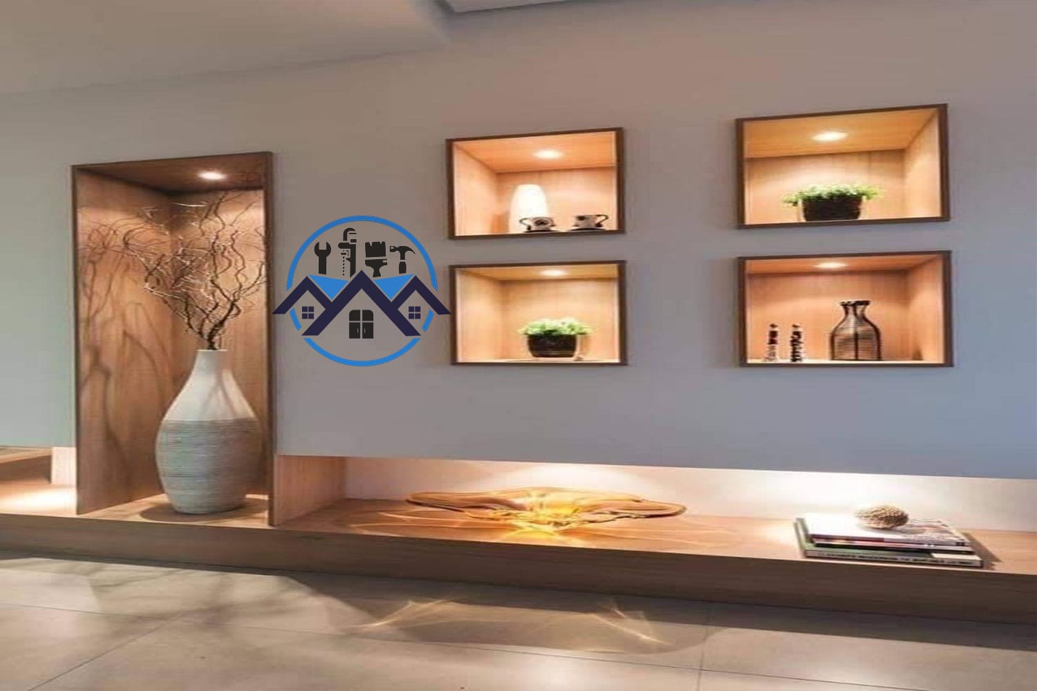 "Elegant interior decoration in Ghana by Waterworld Technology Limited – modern home and office designs with quality finishes."