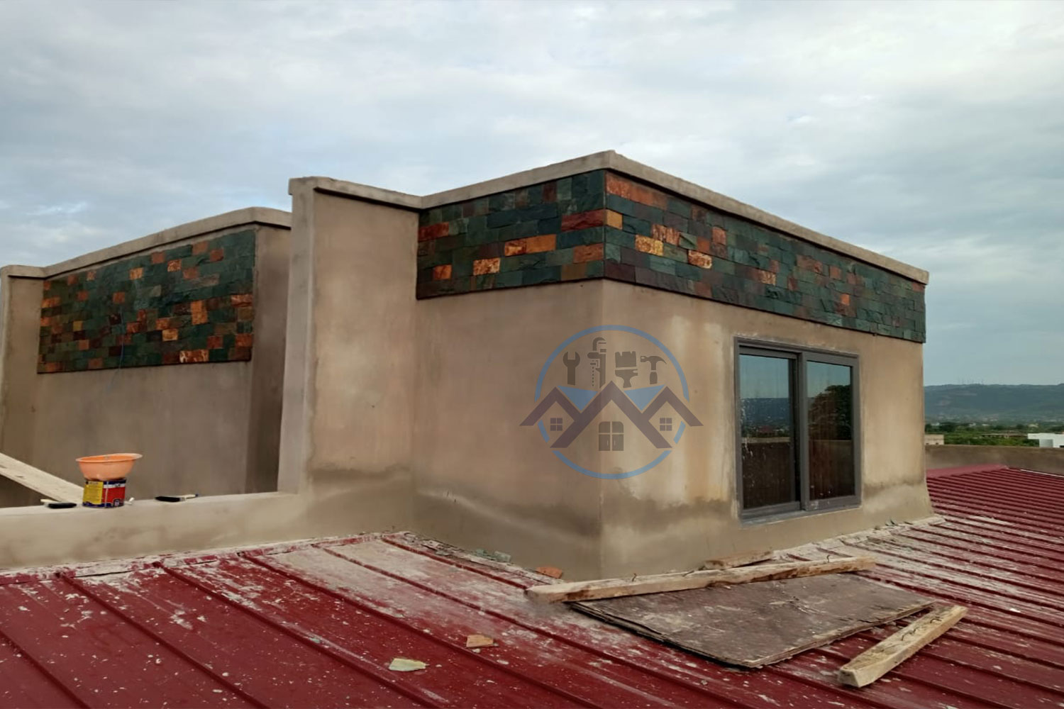 Professional brick laying services in Ghana by Waterworld Technology Limited – durable and stylish wall finish.