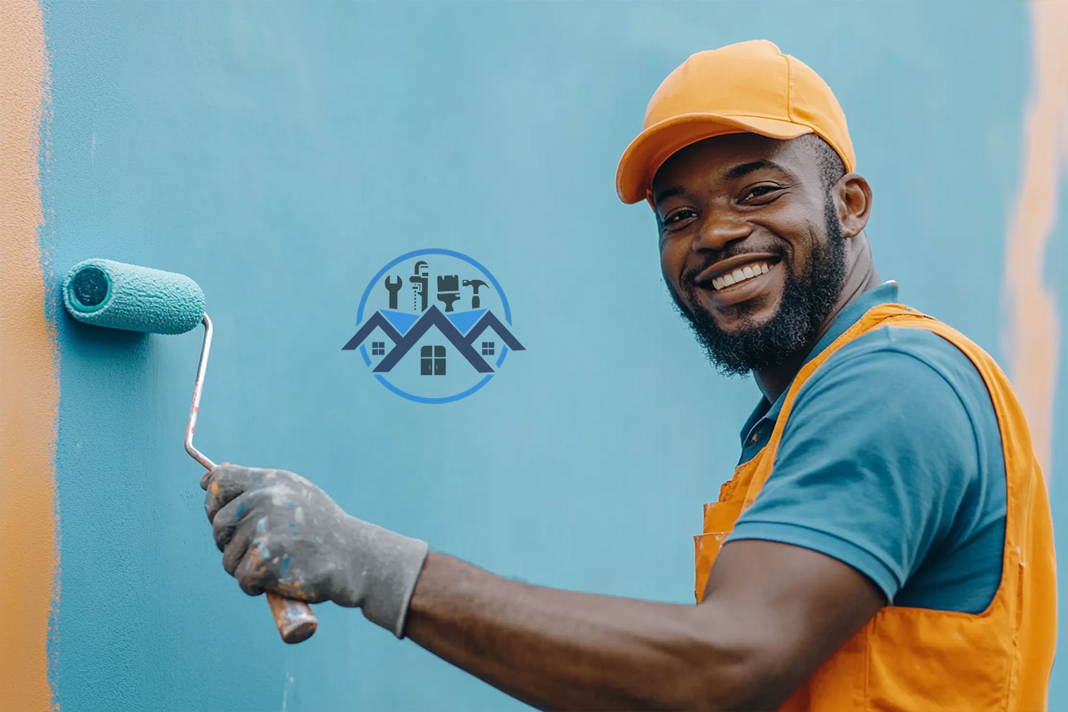 Professional painting services in Ghana by Waterworld Technology — interior and exterior wall finishing.